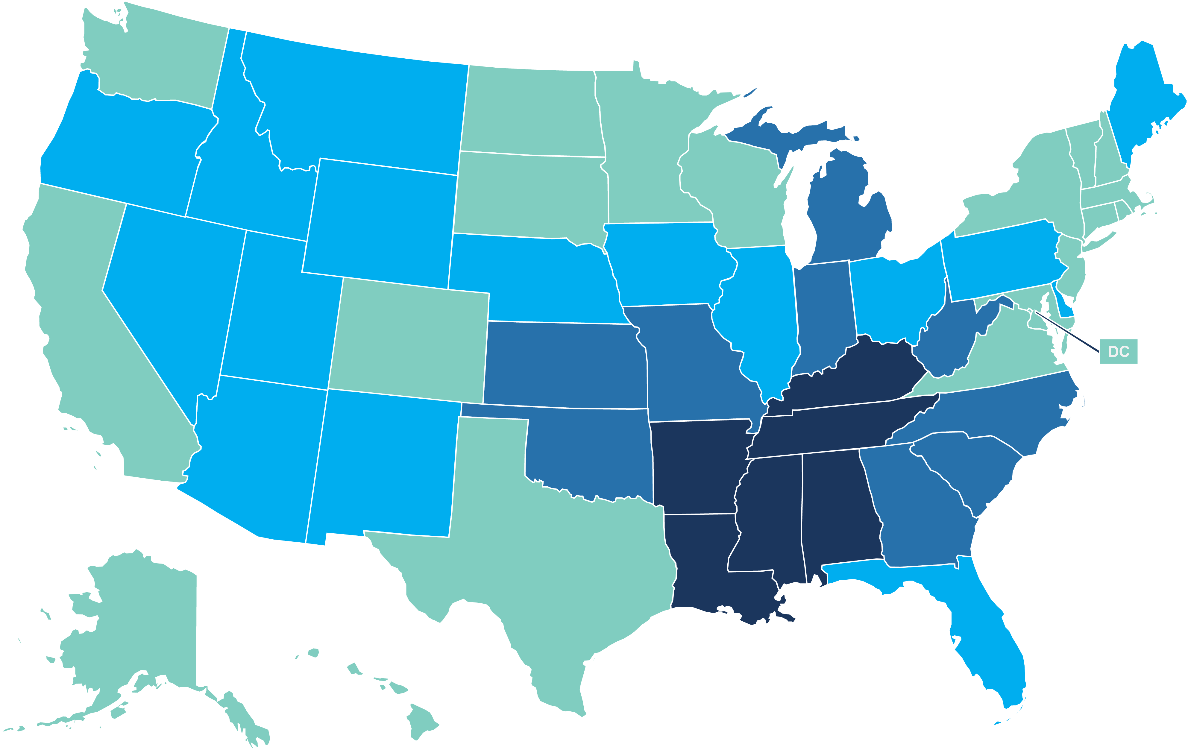U.S. PDMP map